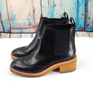 J.Crew Leather Chelsea Crepe Sole Boots